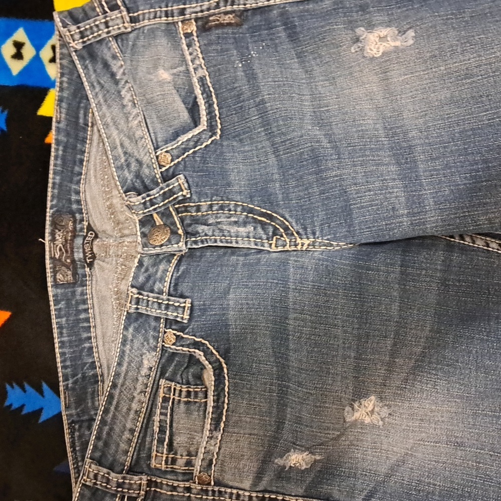 Silver jeans (twisted) size: 14's/31